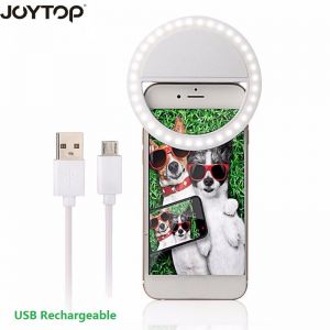 JOYTOP USB Rechargeable Fill Light 36 Leds Camera Enhancing Photography Selfie Ring Light for ipad smartphone Selfie Flash Light